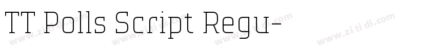 TT Polls Script Regu字体转换